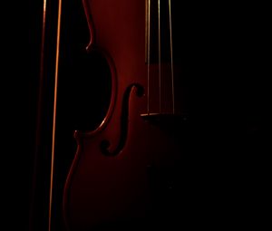 Preview wallpaper violin, musical instrument, dark
