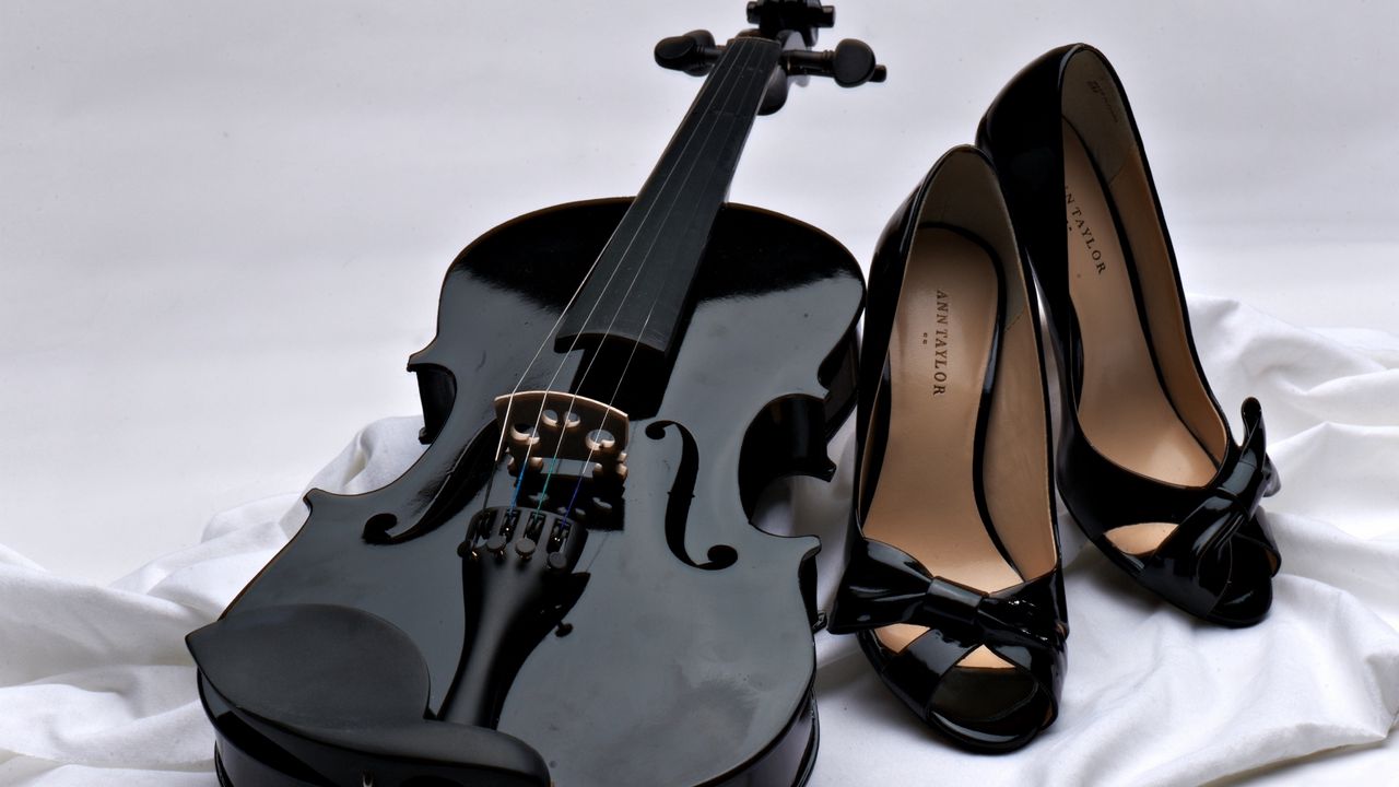 Wallpaper violin, shoes, mood, music