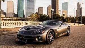 Preview wallpaper viper, dodge, cars, city