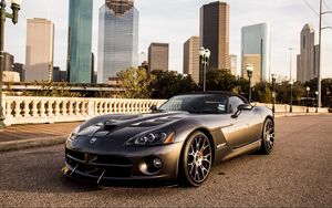 Preview wallpaper viper, dodge, cars, city