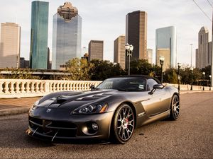 Preview wallpaper viper, dodge, cars, city