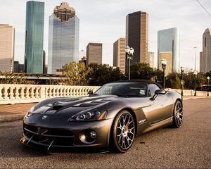 Preview wallpaper viper, dodge, cars, city