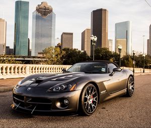 Preview wallpaper viper, dodge, cars, city