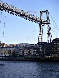 Preview wallpaper vizcaya bridge, puente de vizcaya, spain