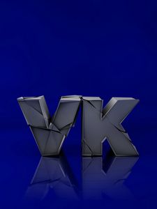 Preview wallpaper vk, logo, 3d