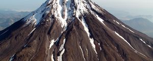 Preview wallpaper volcano, kamchatka, snow, slopes