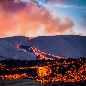 Preview wallpaper volcano, lava, fire, nature