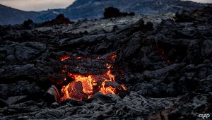 Preview wallpaper volcano, lava, hot, nature