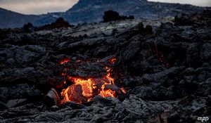 Preview wallpaper volcano, lava, hot, nature