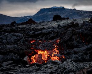 Preview wallpaper volcano, lava, hot, nature