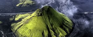 Preview wallpaper volcano, peak, nature, landscape, iceland