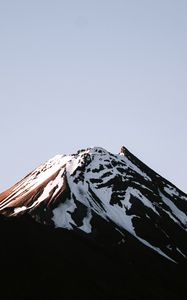 Preview wallpaper volcano, peak, snowy, relief