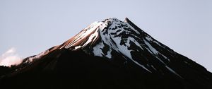 Preview wallpaper volcano, peak, snowy, relief