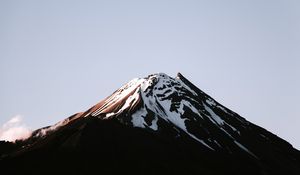 Preview wallpaper volcano, peak, snowy, relief