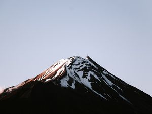 Preview wallpaper volcano, peak, snowy, relief