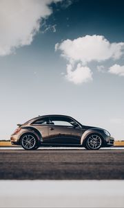 Preview wallpaper volkswagen beetle, volkswagen, car, side view