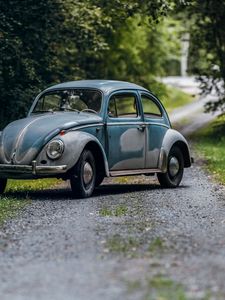 Preview wallpaper volkswagen beetle, volkswagen, car, retro, old