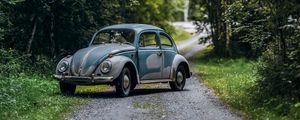 Preview wallpaper volkswagen beetle, volkswagen, car, retro, old