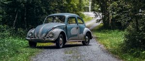 Preview wallpaper volkswagen beetle, volkswagen, car, retro, old