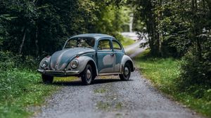 Preview wallpaper volkswagen beetle, volkswagen, car, retro, old