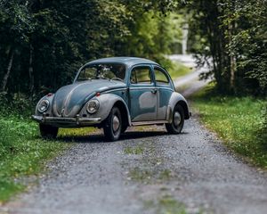 Preview wallpaper volkswagen beetle, volkswagen, car, retro, old