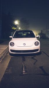 Preview wallpaper volkswagen, car, front view, white