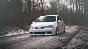 Preview wallpaper volkswagen, golf, gti, tuning, white