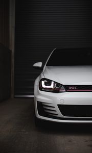 Preview wallpaper volkswagen golf gti, volkswagen, car, white