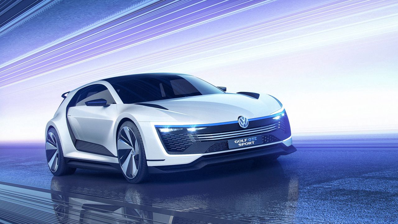 Wallpaper volkswagen golf, volkswagen, gte, sports car, concept