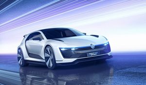 Preview wallpaper volkswagen golf, volkswagen, gte, sports car, concept