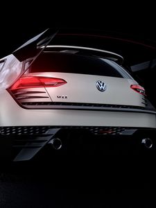 Preview wallpaper volkswagen, gti, rear view, style, concept