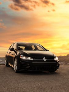 Preview wallpaper volkswagen r, volkswagen, car, front view, headlights