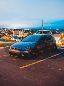 Preview wallpaper volkswagen r, volkswagen, car, side view