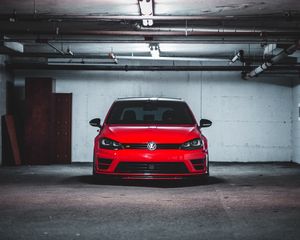 Preview wallpaper volkswagen scirocco, volkswagen, car, front view