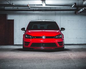 Preview wallpaper volkswagen scirocco, volkswagen, car, front view, headlights