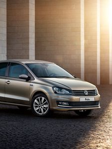 Preview wallpaper volkswagen, sedan, typ 6r, polo, side view