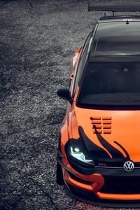 Preview wallpaper volkswagen, sports car, car, tuning, front view