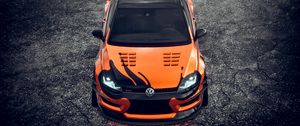 Preview wallpaper volkswagen, sports car, car, tuning, front view