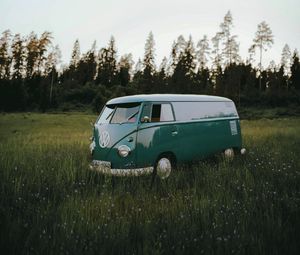 Preview wallpaper volkswagen t1, volkswagen, car, field, grass