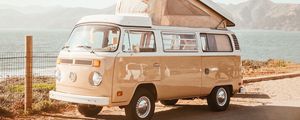 Preview wallpaper volkswagen t2, volkswagen, van, motorhome, car