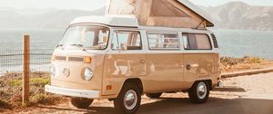 Preview wallpaper volkswagen t2, volkswagen, van, motorhome, car