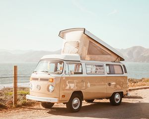 Preview wallpaper volkswagen t2, volkswagen, van, motorhome, car