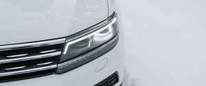 Preview wallpaper volkswagen tiguan, volkswagen, car, white, front view