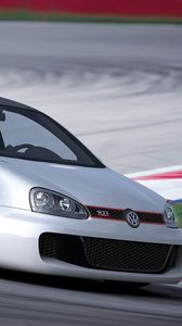 Preview wallpaper volkswagen, vw golf gti w12 650, concept, side view 2007, volkswagen golf