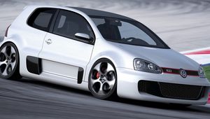 Preview wallpaper volkswagen, vw golf gti w12 650, concept, side view 2007, volkswagen golf