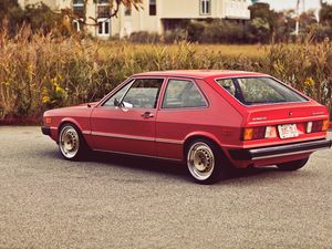 Preview wallpaper volkswagen, vw, scirocco, mk1, 1975, red, rear view