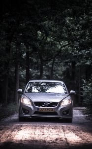 Preview wallpaper volvo, car, front view, road