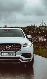 Preview wallpaper volvo, car, suv, front view, white