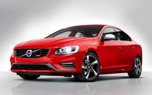 Preview wallpaper volvo, s60, red, side view