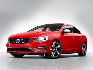 Preview wallpaper volvo, s60, red, side view